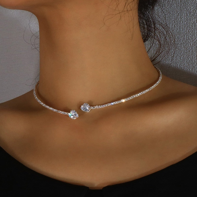 CRYSTAL | SILVER NECKLACE