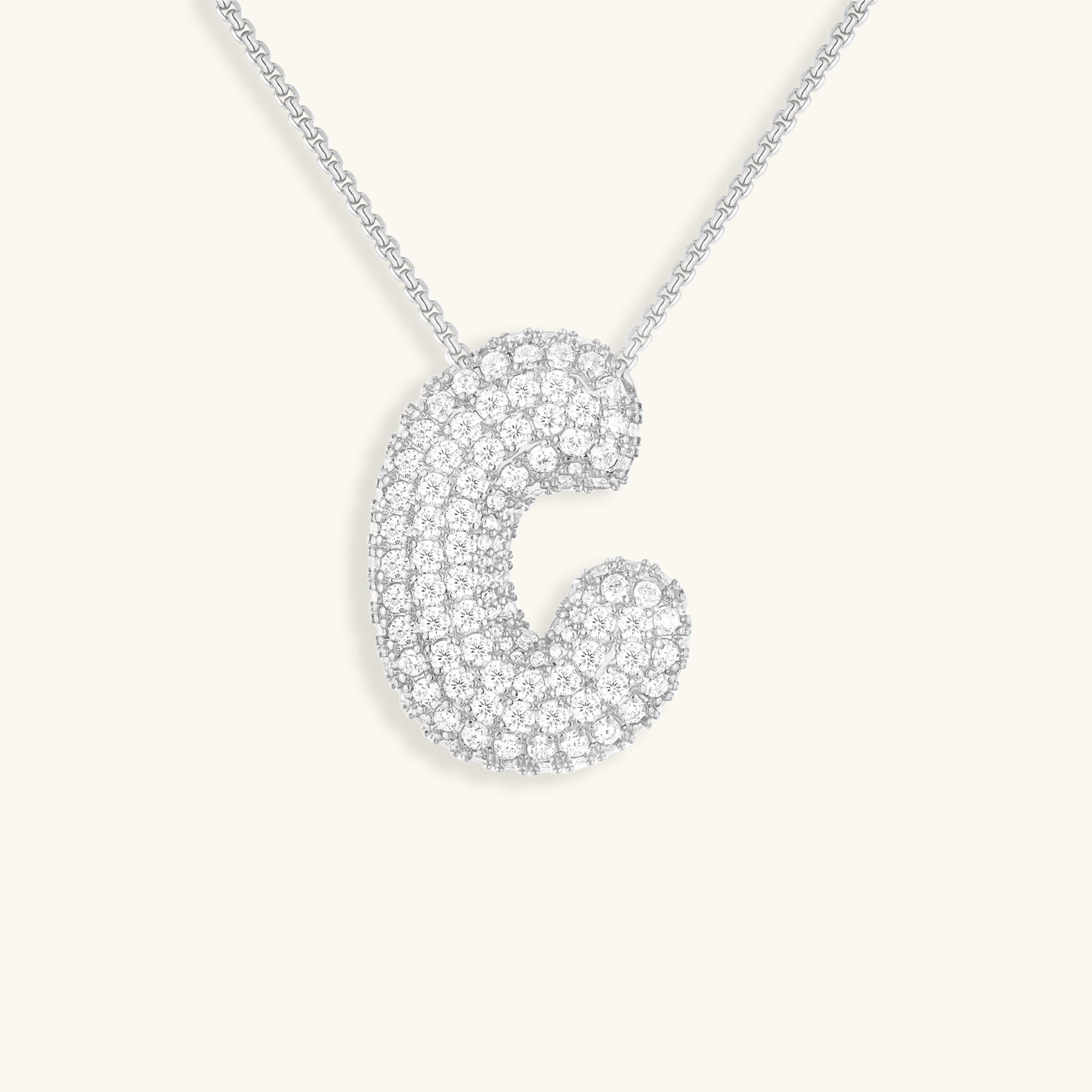 BULLE | Diamond Initial Necklace