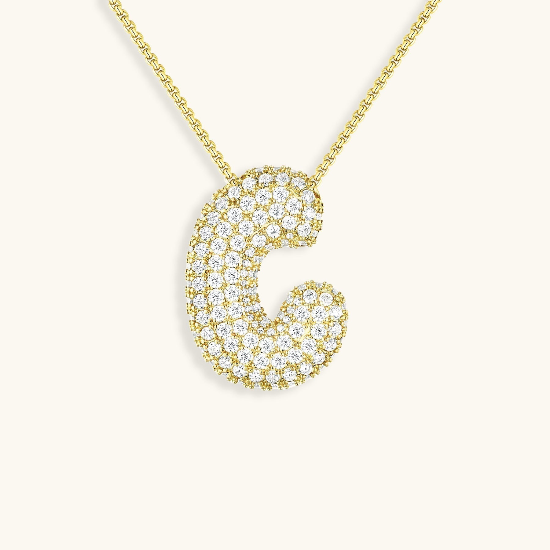 BULLE | Diamond Initial Necklace