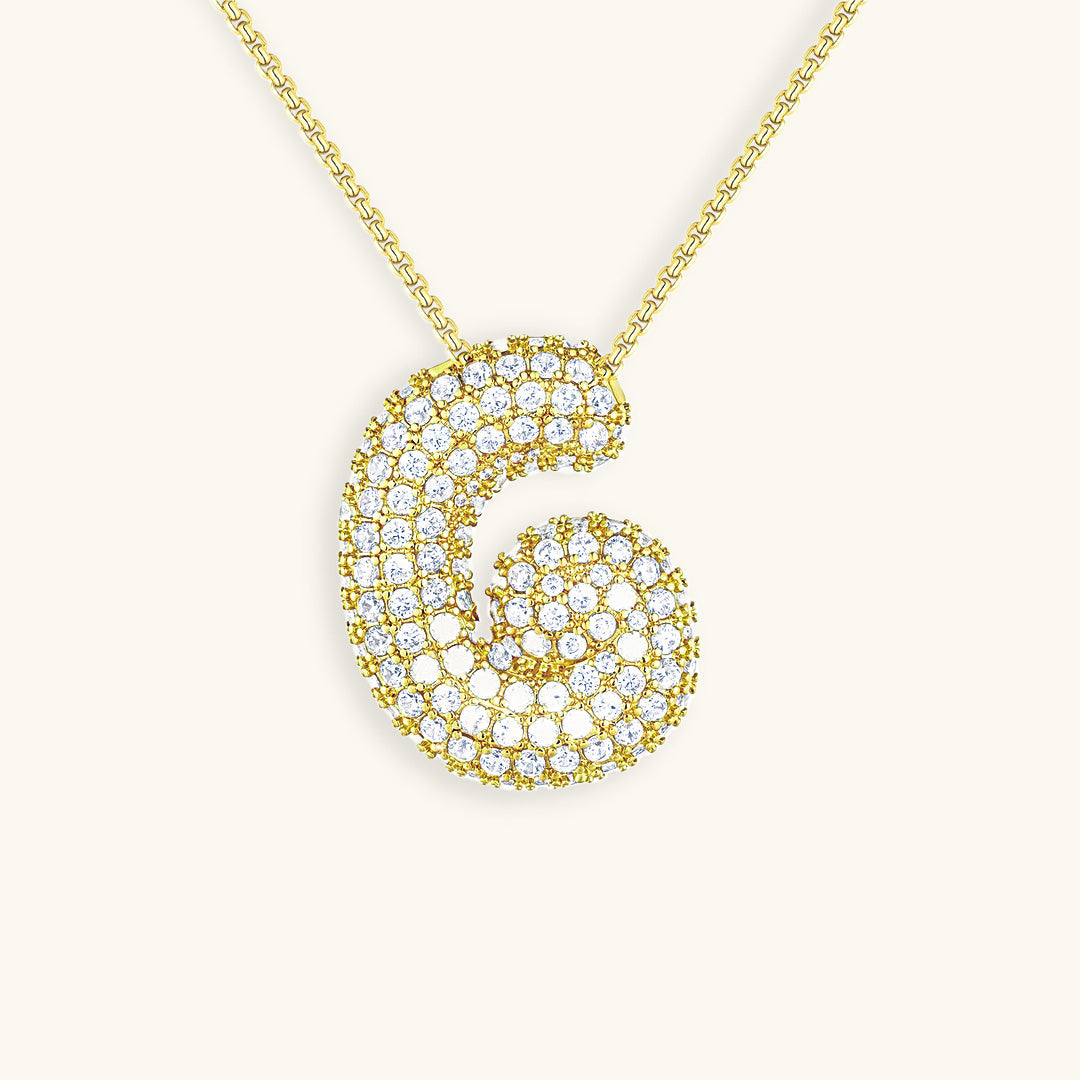 BULLE | Diamond Initial Necklace