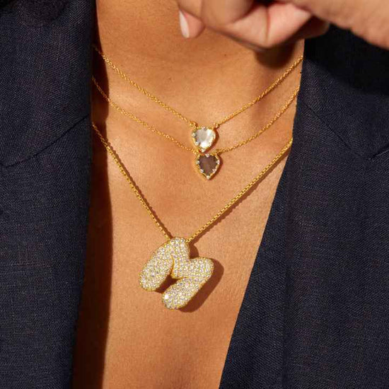 BULLE | Diamond Initial Necklace