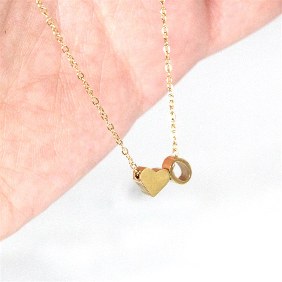 Ria Initial Letter Gold Necklace