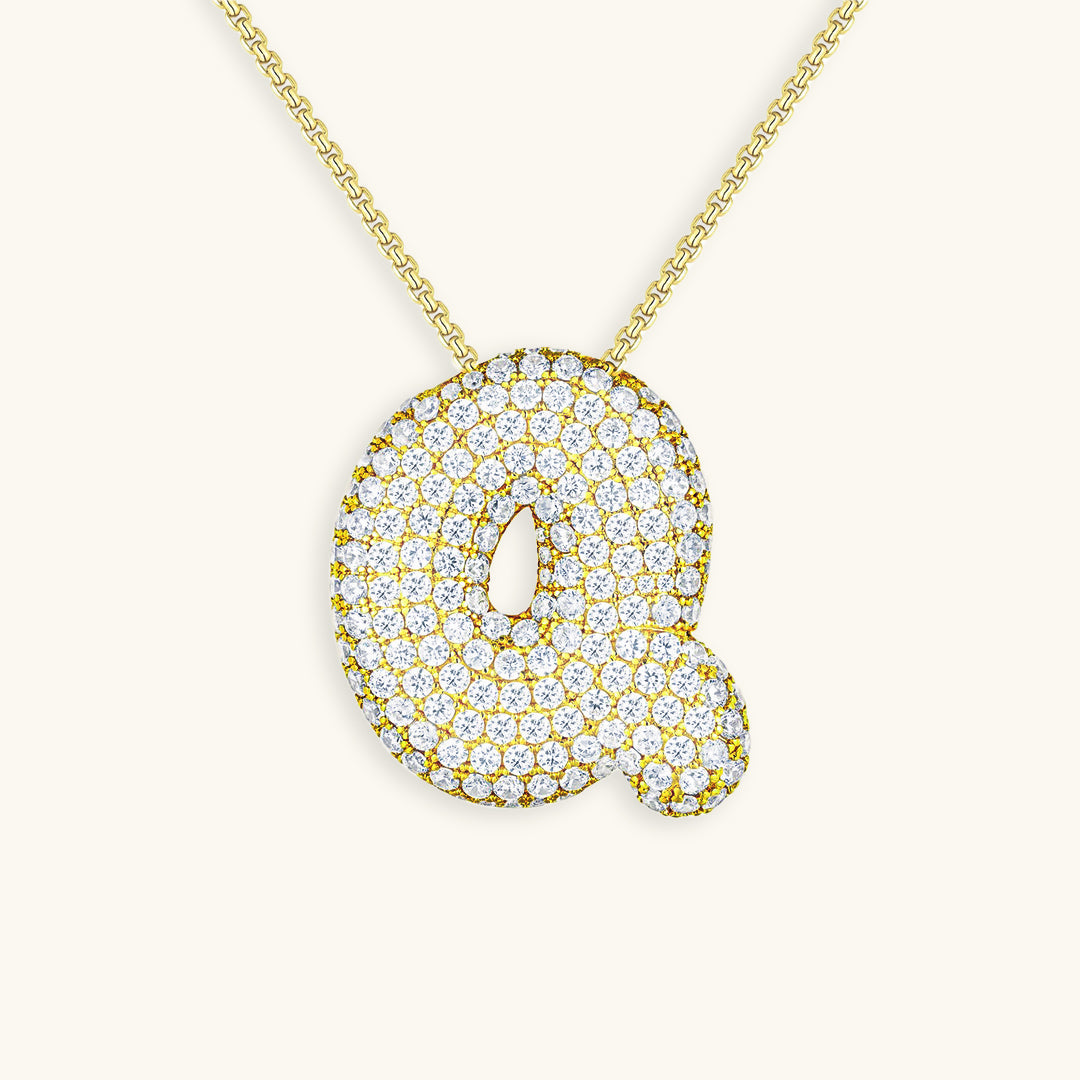 BULLE | Diamond Initial Necklace