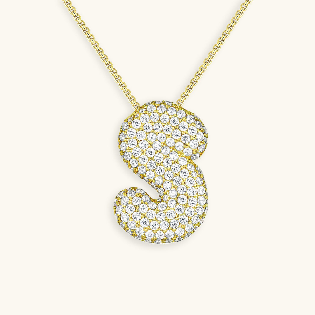 BULLE | Diamond Initial Necklace