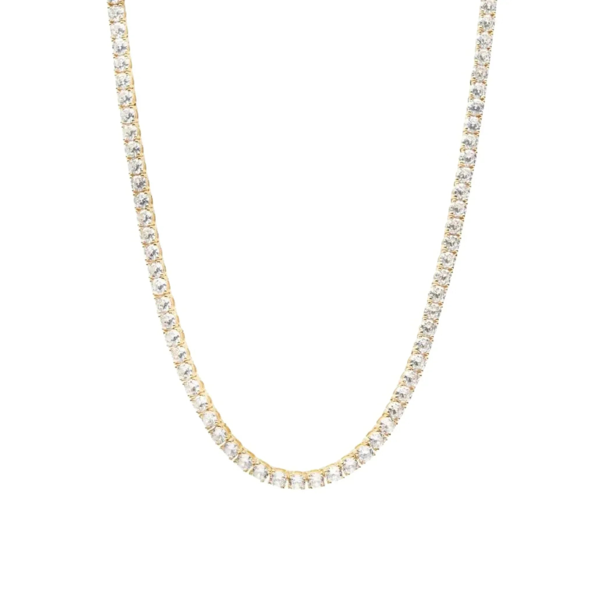 ABBY Classic Tennis Necklace - Gold