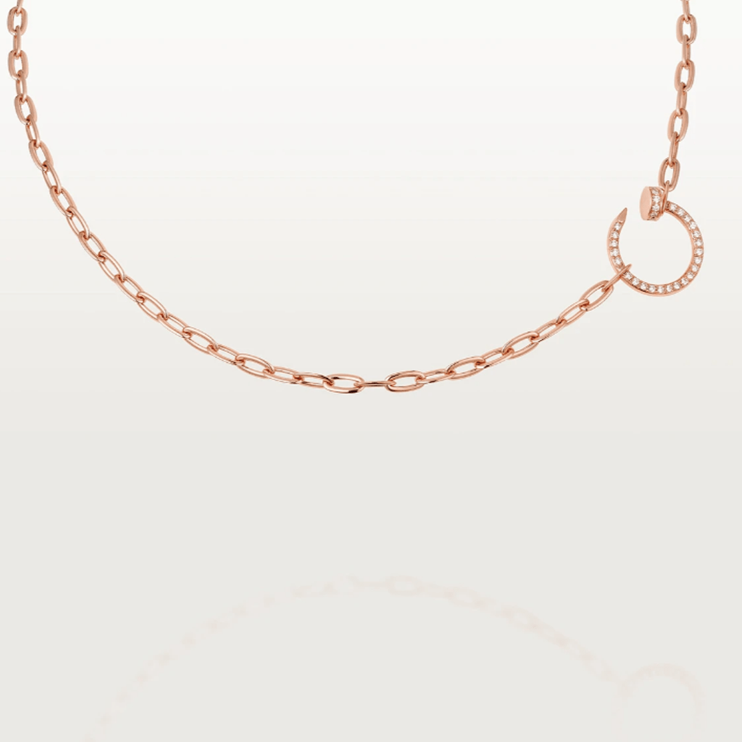 ASH MADELINE - Rose gold and diamond necklace