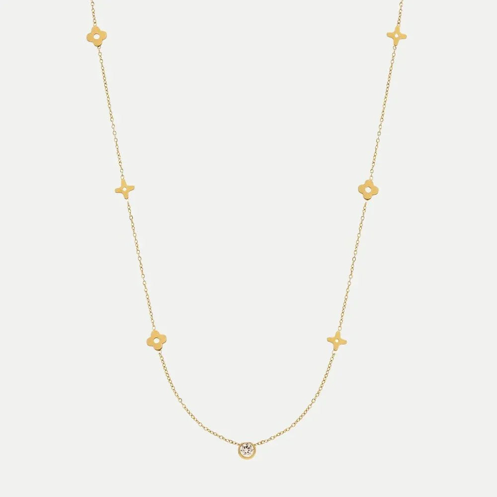 CARRIE Clover Necklace | Gold