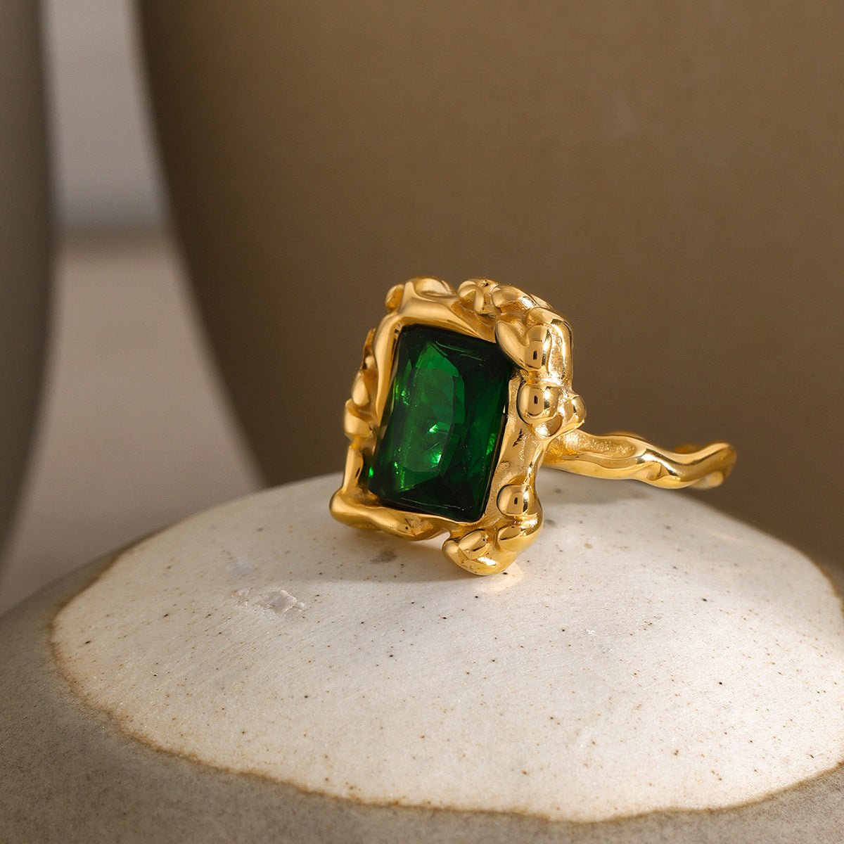 Priscilla Emerald Ring