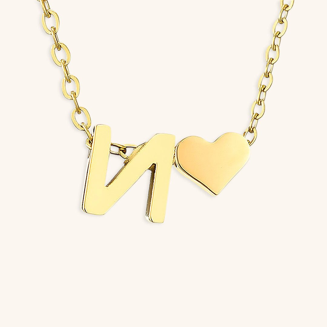 Ria Initial Letter Gold Necklace