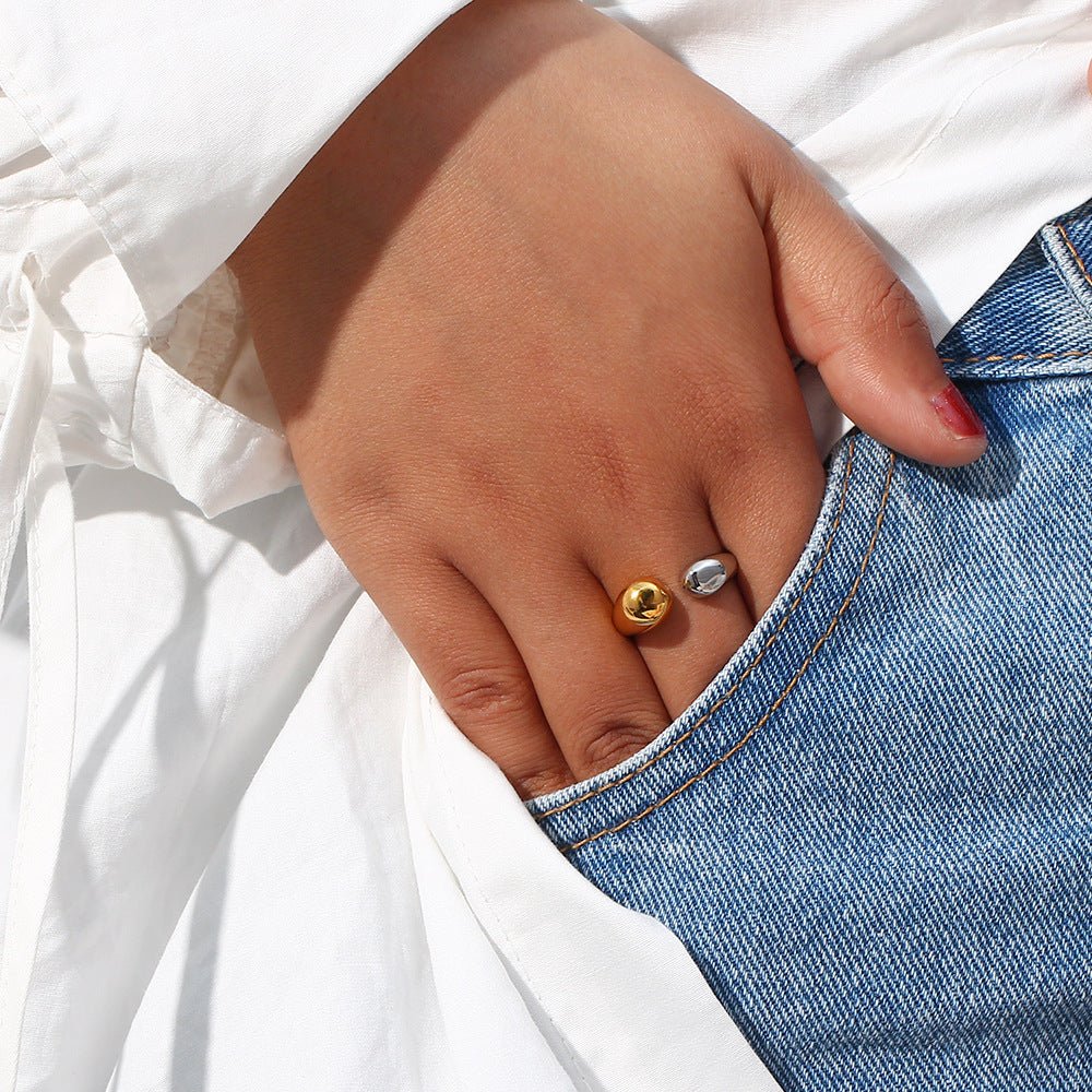 Seren Dual Tone Gold Ring